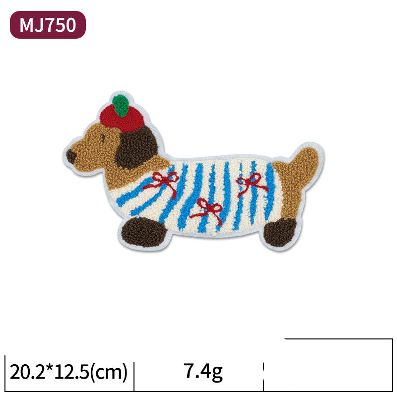 Wholesale Cartoon puppy towel embroidery patch